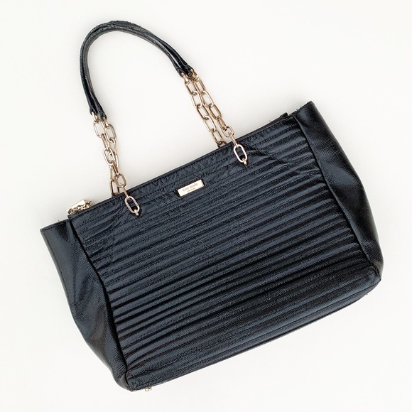 kate spade Handbags - Kate Spade Leather Quilted Tote Purse Chain Strap